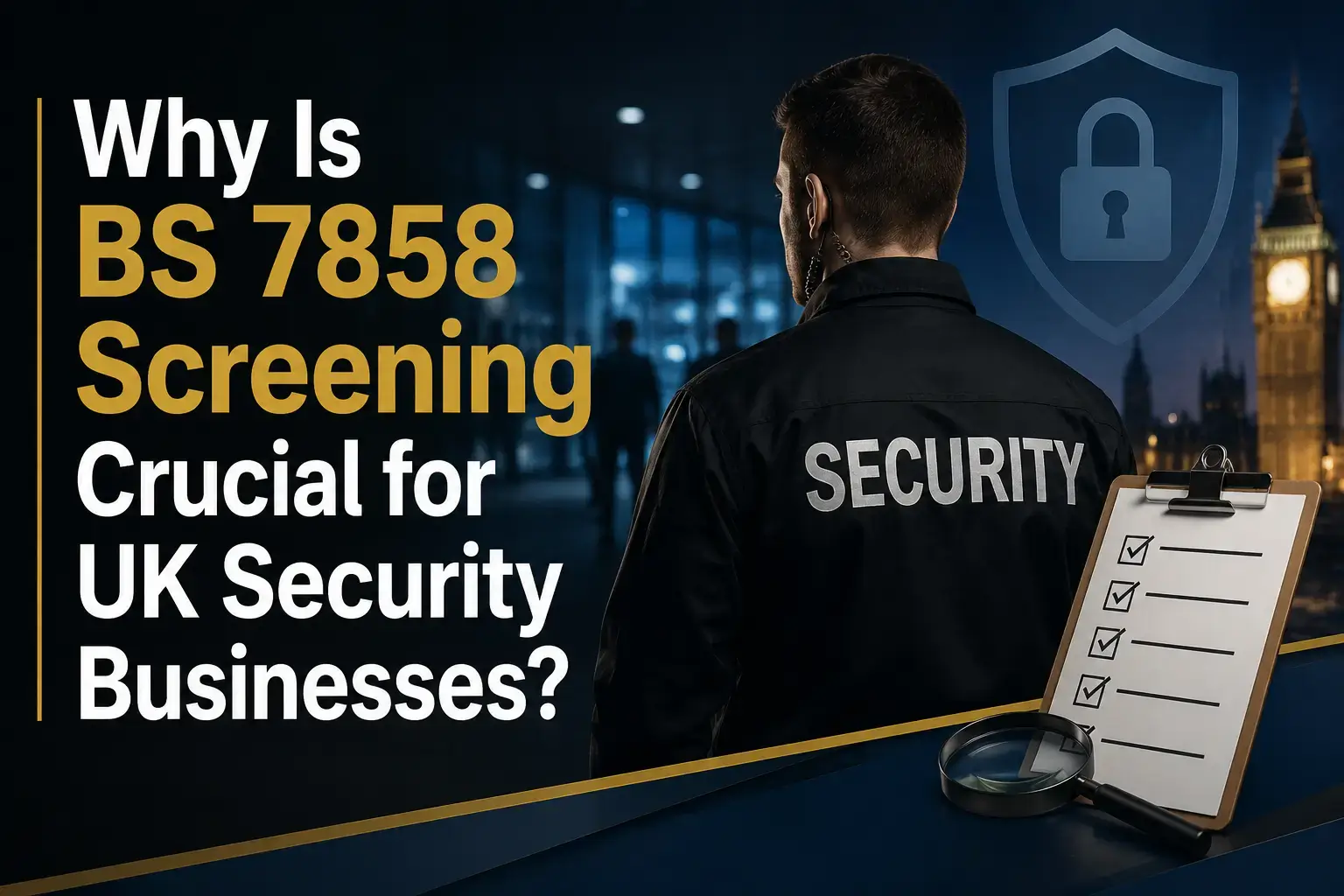 Why Is BS 7858 Screening Crucial for UK Security Businesses?