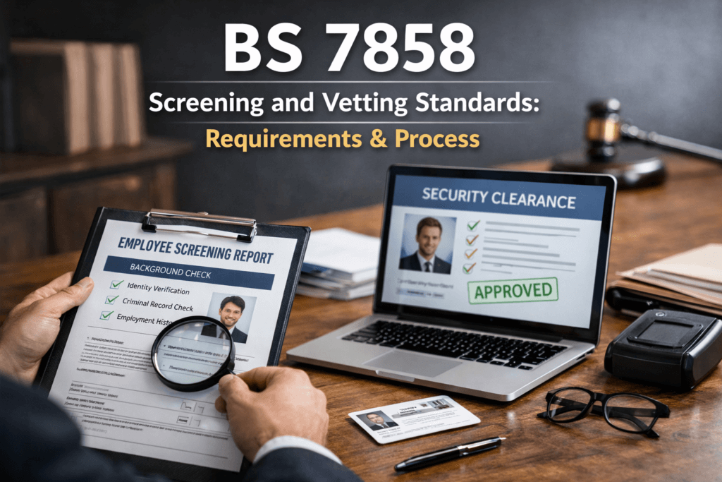 BS 7858 Screening and Vetting Standards, Requirements & Process